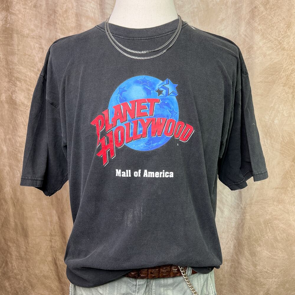 Vintage Planet Hollywood T-Shirt 90s Mall Of American Graphic Tee Streetwear Y2K